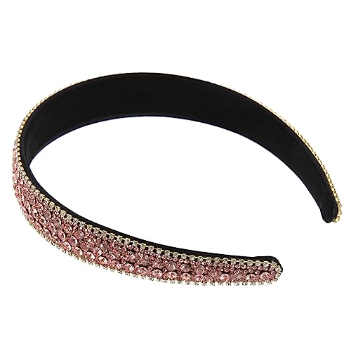 minkissy Mädchen Make-up Haarband Stirnbänder Mit Schmucksteinen Für Damen Perlenstirnband Stirnbänder Für Mädchen Dünnes Diamant-stirnband Strasssteine Voller Diamant Zubehör Fräulein von minkissy