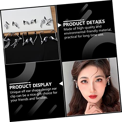 minkissy Diamond Tassel Ohrclip Damen Ohrschmuck Funkelnde Ohrclips Ohrloch Eleganter Haarschmuck Hochzeit Geschenkidee von minkissy