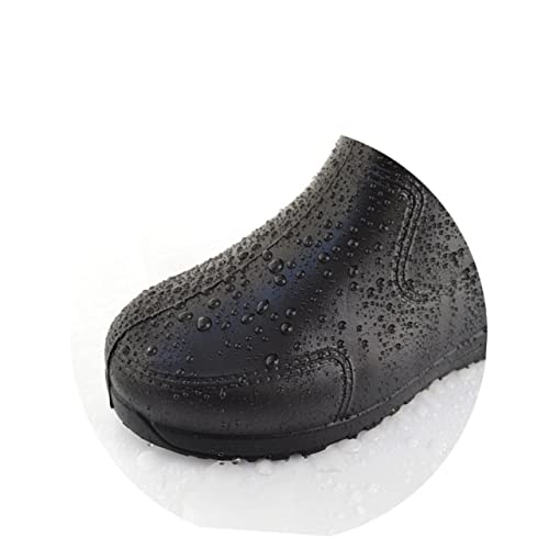 minkissy Regenschuhe Regenstiefeletten Boots rutschfest Verschleißfest Dickes Design Eva für Erwachsene Größe 40 Schwarz Säure und Laugenbeständig Gartenschuhe für Regenwetter von minkissy