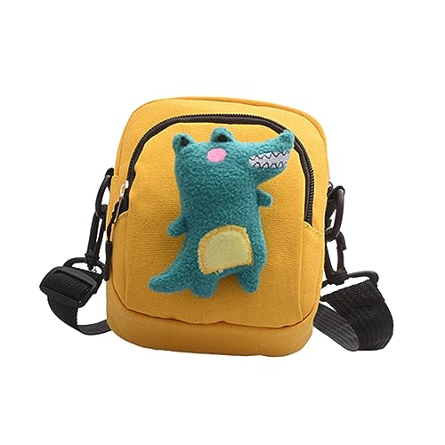 minkissy Dinosaurier Design Mini Telefon Tasche Damen Umhängetasche Canvas Messenger Bag Mit Kleiner Aufbewahrung Für Handys Geldbörsen Kosmetika von minkissy