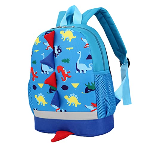 minkissy Dinosaurier Rucksack Für Kleinkinder Cartoon Design Schultertasche Mit Verstellbarem Riemen Geeignet Für Kindergarten Reisen Und Täglichen Gebrauch von minkissy