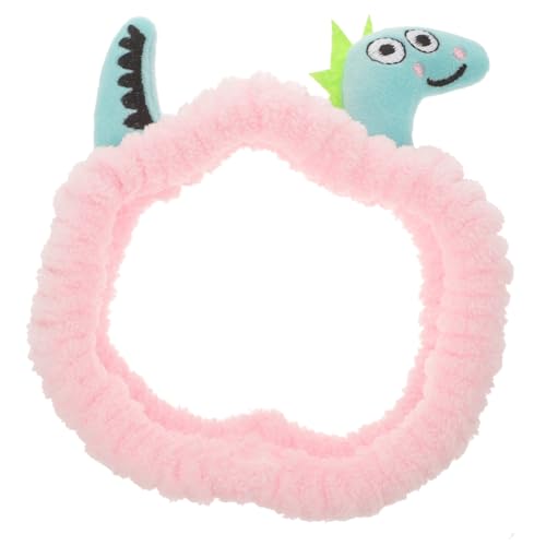 minkissy Damen-stirnband Aus Weichen Materialien Dinosaurier-motiv Cartoon-haarband Für Make-up Gesichtswäsche Und Spa-nutzung Einfach Zu Tragen Und Bequem von minkissy