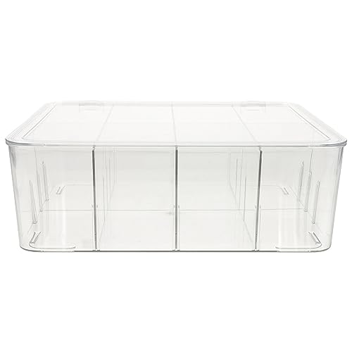 minkissy Aufbewahrungsbox Für Kosmetik Make-up Organizer Stabiles Kunststoffmaterial Platzsparendes Design Für Schreibtisch Und Badezimmer Schlichtes Erscheinungsbild von minkissy