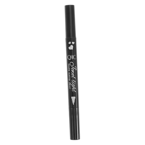 minkissy Wasserfester Eyeliner Stift Dual mit Rotem Stempel Flüssiger Eyeliner Schnelltrocknend Wischfest für Präzise Linien und Kreative Augen Make Up Looks Langlebig Doppelseitig Augen Make Up Tool von minkissy