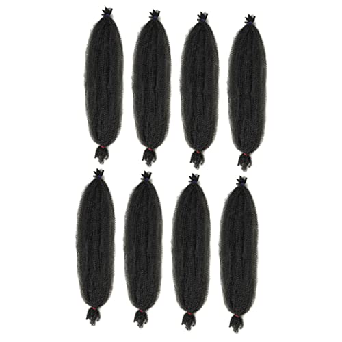minkissy 8stücke Synthetische Gedrehte Perücke Lange Afro-haar Geflochtene Perückenverlängerung Lockige Perückenverlängerung Für Frauen Mädchen von minkissy