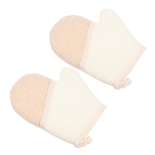 minkissy Duschhandschuhe Peeling Badetücher 2er-pack Badehandschuhe Wiederverwendbar von minkissy