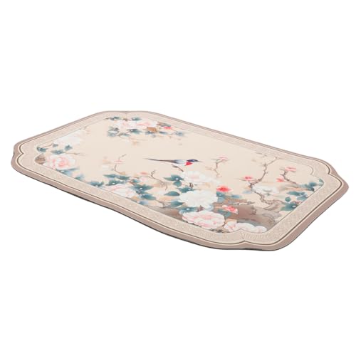 minkissy Nicht Bodenmatte Chinesische Floral Bad Teppich Saugfähigen Bad Teppich Design von minkissy