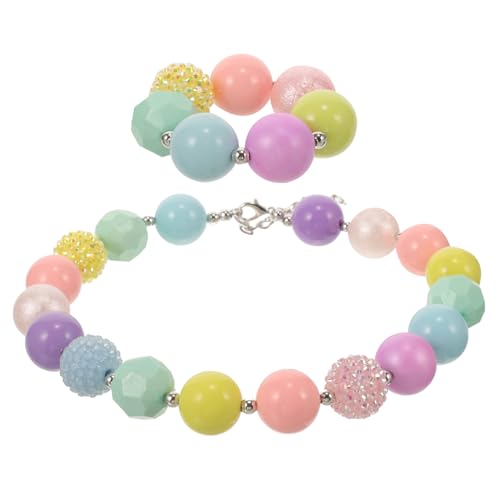 minkissy Easter Schmuck Set Teiliges Set Ostern Halskette Armband Vielseitig Tragbar DIY Anhänger Party für Glatt Poliert zu Tragen von minkissy