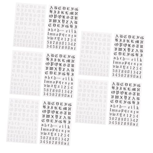 minkissy 5 Satz Selbstklebende Nagelaufkleber Geometrische Muster Selbstgemacht Maniküre Aufkleber für Kreative Nageldekoration für Partys und Alltagsgebrauch von minkissy