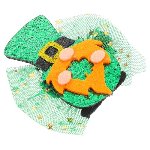 minkissy Mädchen Festival Haarclip Mit Netz-kopfteil Irisches Festival Zubehör Für Patrick's Day Haarspange Für Partys Und Foto-sessions von minkissy