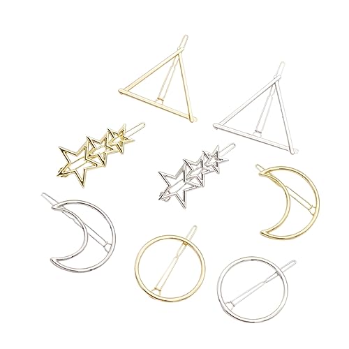 minkissy Elegante Haarklammern Für Damen 8 Stück Haarspangen Aus Legierung Silberne Form Für Besondere Anlässe Partys Alltagslook von minkissy