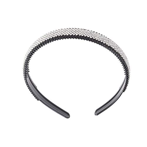minkissy Weiße Haarschmuck-haarband Für Frauen Stirnband Mit Edelsteinen Kopfbedeckung Haar-accessoires Für Hochzeiten Und Partys von minkissy