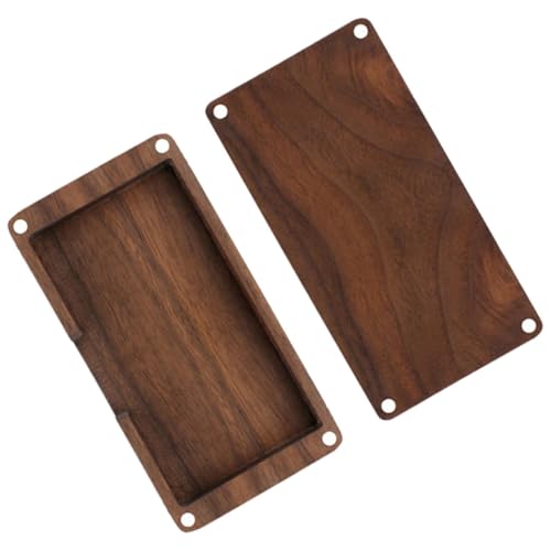 minkissy Eleganter Holz visitenkartenhalter mit Magnetischem Verschluss Portables Business Card Case aus Massivem Holz für Männer und Frauen Große Kapazität als für Vermittler und von minkissy
