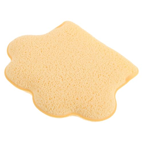 minkissy Eleganter Sanfter Gesichtsschwamm Für Geformtes Make-up-entferner-pad Bequeme Handschuh-passform Gelb von minkissy