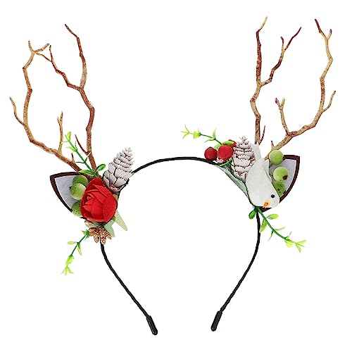minkissy Elegantes Weihnachtsgeweih-stirnband für Mädchen Haar-accessoires für Feiertage von minkissy
