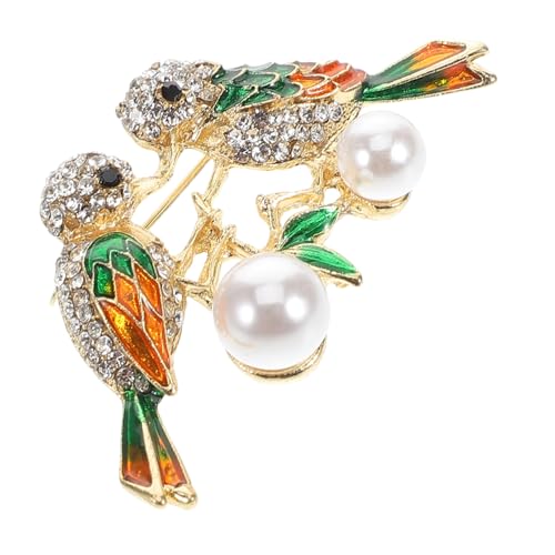 minkissy Stilvolle Zinklegierung Elster Brosche Pin Modeschmuck Strass Tier Brosche von minkissy