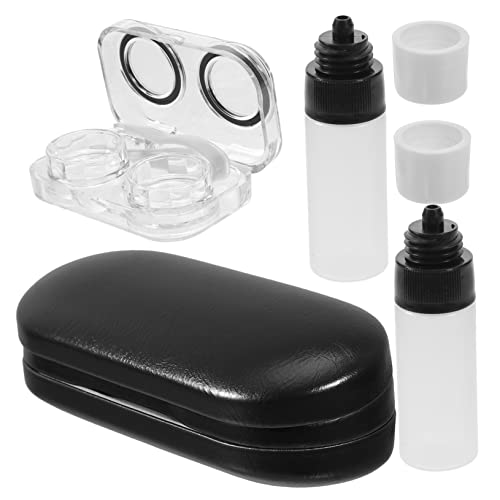 minkissy Doppelseitiges Brillenetui Aus Pu Mit Separatem Fach Für Brillengläser Und Sonnenbrillen Tragbarer Brillenbehälter Für Reisen Und Zuhause von minkissy