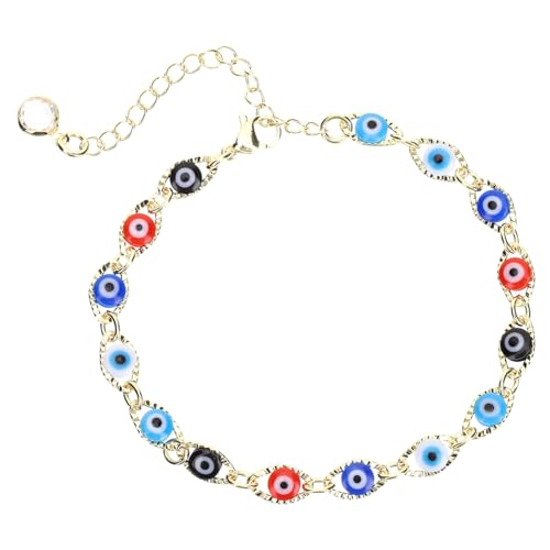 minkissy Evil Eye Armband Verstellbar Kreative Handgelenk Kette Modisches Schmuckstück für Männer und Frauen Einzigartiges Accessoire für Glück und Schutz für von minkissy