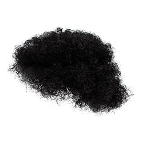 minkissy Zopfperücken Explosive Hair Bag Perücken Mit Damen Beanie Bun Haarteile Für Kurze Lockige Perücken Afro Brötchen Haarverlängerung Rocker Perücke Afro Puff Haarteile Damen Haar von minkissy