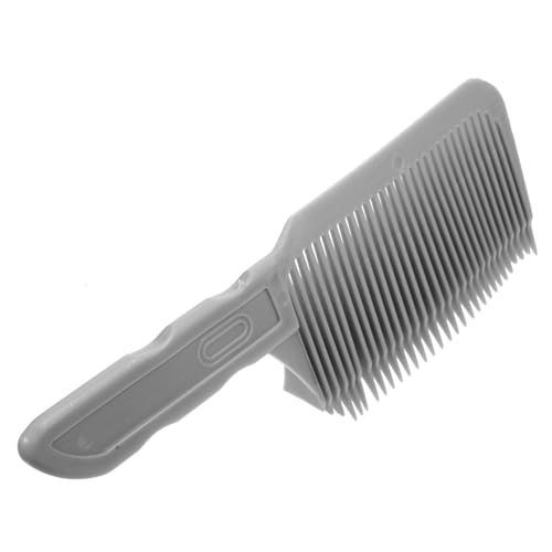 minkissy Fade Comb, Hair Cutting Comb, Clipper Comb, Blending Flat Top Comb, Curved Positioning Flat Top Comb for Men Salon Friseur Styling Tools von minkissy