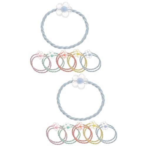 minkissy 40 Stk Haargummi Einfädeln Blumenhaarseile Geflochtene Haargummis Mode Haargummi Seil Elastische Haarbänder Haarband Haargummis Für Kinder Haarseil Dehnen Flechten Armband Kleine von minkissy