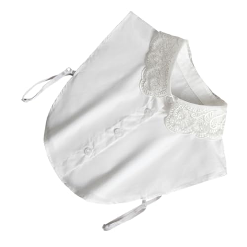 minkissy Falscher Kragen Abnehmbar Für Damen Besticktes Revers Für Blusen Pullover Hemden Waschbar Und Wiederverwendbar Geeignet Für Alltag Büro Und Freizeit von minkissy