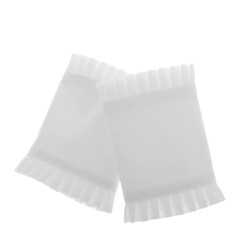minkissy Falsche Ärmel Mit Blumenmuster Mehrschichtige Rüschenmanschetten Abnehmbare Spitzenmanschetten Für Frauen Und Mädchen Elastisches Armband Weiß von minkissy