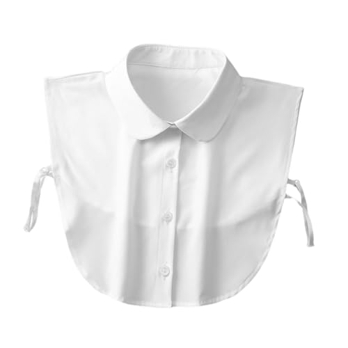 minkissy Falscher für Damen Abnehmbarer Baumwollkragen für Blusen Pullover Vielseitiges Accessoire zur Aufwertung Ihres Outfits von minkissy