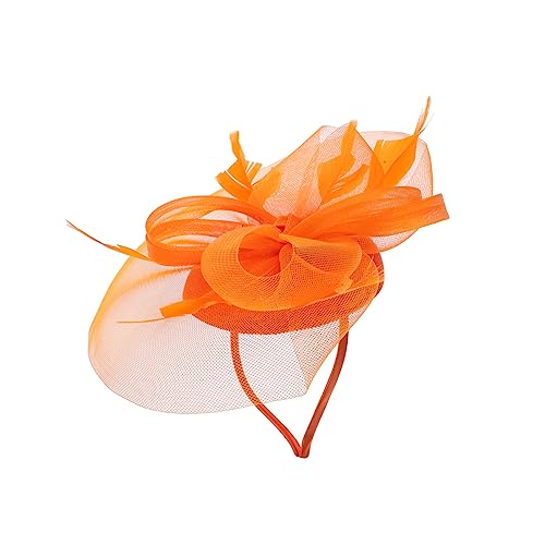 minkissy Fascinator-mesh-stirnband Kopfschmuck Für Eine Maskeradeparty Schleier-stirnband Tea-party-haarband Tea-party-hut Für Damen Gittergewebe Partyhut Braut Europäisch Und Amerikanisch von minkissy