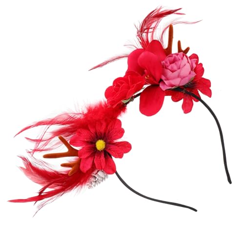 minkissy Weihnachts-haarspange Mit Feder-design Dekorativer Haarreif Für Party Leicht Und Angenehm Zu Tragen Für Fotoshootings Und Festivals von minkissy