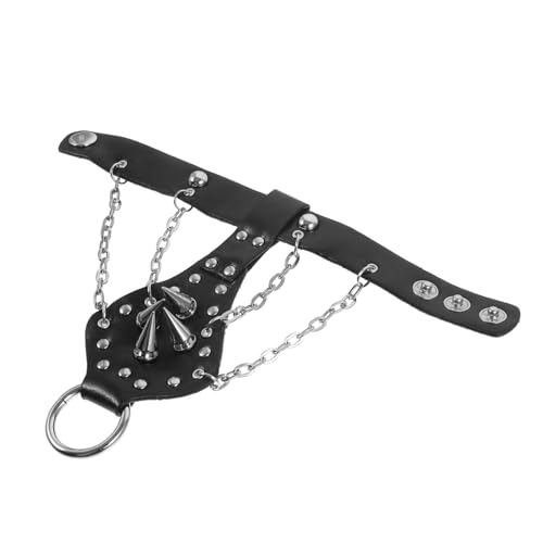 minkissy Finger Ring Armband für Herren Damen Kreatives Verstellbare Handkette für Partys Auftritte Gothic Einzigartige Modeaccessoires von minkissy