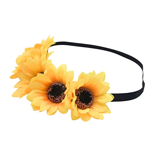 minkissy Floral Stirnbänder für Frauen Haarschmuck für Mädchen Dehnbare Stirnbänder für Frauen Blumenmädchen Stirnband Floral Braut Kopfschmuck Kranz Mode Headwraps Haarbänder für Frauen von minkissy