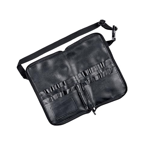 minkissy Pu Kosmetik Hüfttasche Für Frauen Professioneller Schminkpinseltasche Multifunktionale Reisekosmetiktasche 24 Stück Pinsel Halter Kompakt Und Leicht Für Unterwegs von minkissy