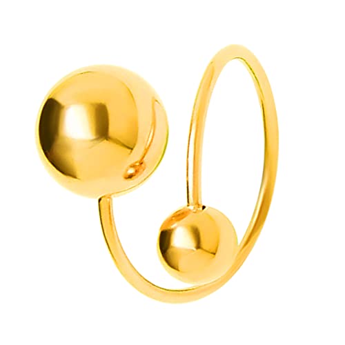 minkissy Verstellbarer Ring Für Damen Aus Edelstahl Mit Perlen Kreativer Fingerring Für Frauen Passend Für Fingergrößen von minkissy