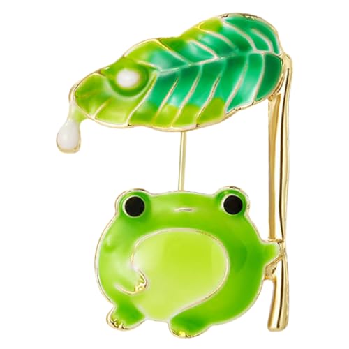 minkissy Frosch Brosche Metallanstecker für Kleidung Dekorative Pin Niedliche Tiernadel für Hut und Schal Einzigartiges Design Langlebig und Kreativ von minkissy