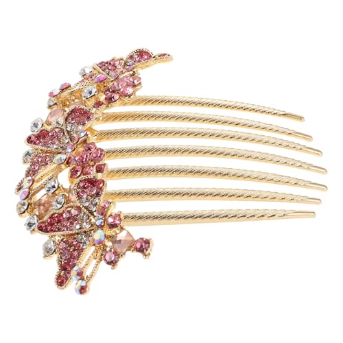 minkissy Französischer Haarkamm Mit Strasssteinen Seitlicher Haarkamm Für Brautschmuck Hochsteckfrisur-accessoire Für Hochzeit Und Party Haarschmuck Für Frauen von minkissy