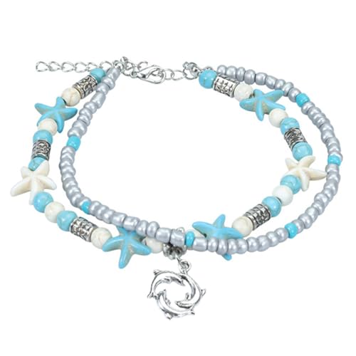 minkissy Fußkettchen Damen Hypoallergenem Material Strandstil Knöchel Armband für Alltag und Strandurlaub Perfektes für Besondere Anlässe von minkissy