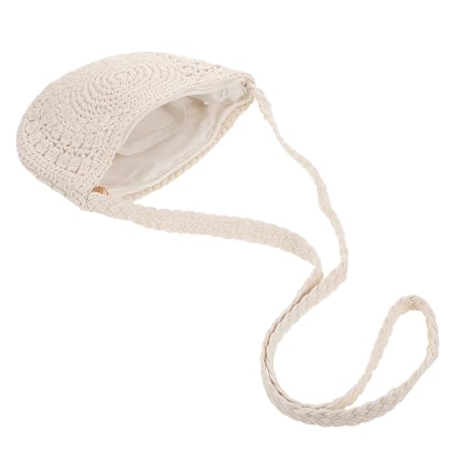 minkissy Geflochtene Retro Geldbörse Gewebte Geldbörse Umhängetasche Aus Baumwollseil Gewebte Handtaschen Für Damen Handgewebte Schultertasche Boho Umhängetasche Damen von minkissy