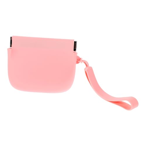 minkissy Geldbörse aus Silikon Geldbeutel Mini Damen Größe schlank kleine Geldbörse kleine Aufbewahrungstasche für Make-up Aufbewahrungstasche aus Silikon Kieselgel Rosa von minkissy