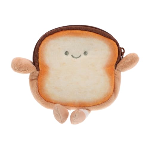 minkissy Toastform Münzbeutel Mit Reißverschluss Cartoon Münztasche Für Mädchen Münzbörse Als Kabel-Organizer Sicherer Material Stilvoll Und Kompakt von minkissy