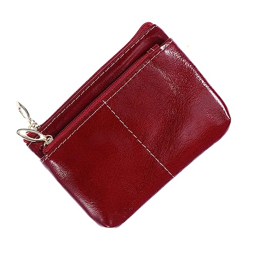 minkissy Münztasche Aus Kunstleder Für Damen Geldbörse Mit Reißverschluss Münzgeldbörse Für Kleingeld Und Gefaltete Scheine Kreditkartenetui Geeignet Für Schule Arbeit Und Ausgehen von minkissy