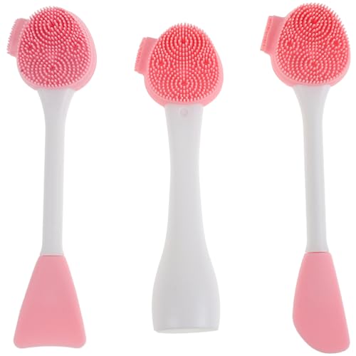 minkissy Gesichtspeeling-werkzeugset 3-in-1 Silikon-gesichtsbürstenreiniger Für Hautpflegemasken-werkzeug Make-up-entferner von minkissy