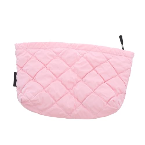 minkissy Gesteppte Kosmetiktasche Aus Polyester Make-up-Organizer Für Damen Mit Individuellen Fächern Reise-Make-up-Tasche Kleine Gesteppte Kulturbeutel Für Handtasche von minkissy