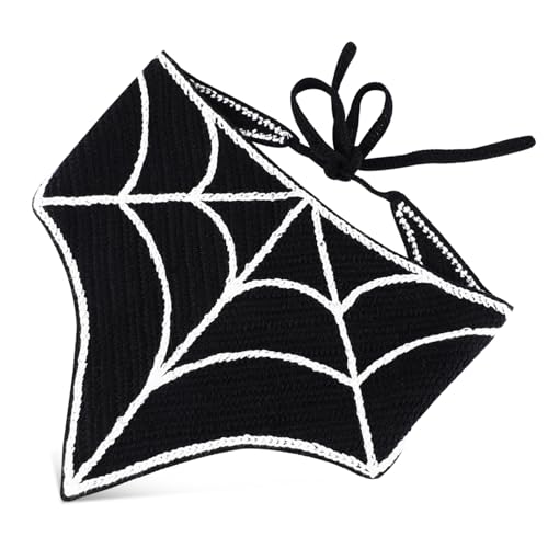 minkissy Spinnennetz-haartuch Für Damen Halloween-kopfschmuck Verstellbares Bandana-stirnband Dreiecks-haartuch Für Erwachsene Spinnennetz-kopftuch Zum Binden Für Halloween-party von minkissy