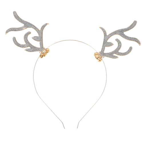 minkissy Geweih Stirnband Mit Glöckchen Dekorativer Kopfschmuck Haar Accessoire Für Partykostüme Festivals Weihnachten Karneval Und Mehr von minkissy
