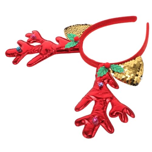 minkissy Geweih Stirnband Für Weihnachtsfeier Haaraccessoire Für Damen Weihnachts Stirnbänder Für Festivalkostüme Party Stirnbänder Mit Geweih Design Haarband Für Weihnachtspartys Stirnband von minkissy
