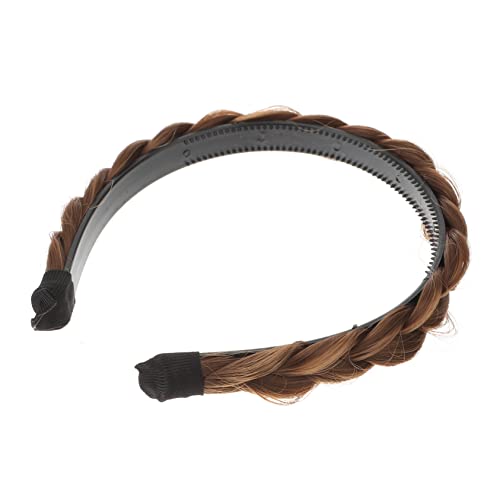 minkissy Gezahntes Zopfstirnband Verzierte Stirnbänder Für Damen Geflochtenes Haarband Geflochtener Haarreifen Synthetische Haarteile Stirnband Haarschmuck Weben Fräulein Abs Fischschwanz von minkissy