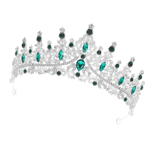 minkissy Glänzende Tiara Krone Haarschmuck mit Funkelnden Strasssteinen für Hochzeit Geburtstag Party Eleganter Kopfschmuck Passend zu Brautkleid und Festlichen Anlässen von minkissy