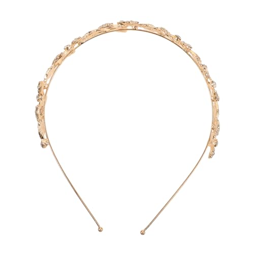 minkissy Göttinnen-stirnbänder Strass Kopfschmuck Braut Tiara Goldene Stirnband Hochzeit Accessoires Barockstil Frisurenanzugendes von minkissy