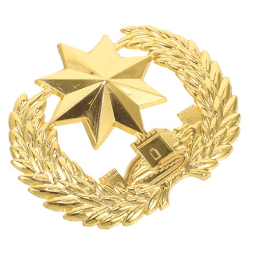 minkissy Golden Sternhutabzeichen Hüte Stift aus Zinklegierung DIY-Anstecknadel für Kleidung dekorative DIY-Abzeichen Kleidung Accessoires einheitliche Versorgung Hutabzeichen in Satr-Form minkissy Golden Sternhutabzeichen Hüte Stift aus Zinklegierung DIY-Anstecknadel für Kleidung dekorative DIY-Abzeichen Kleidung Accessoires einheitliche Versorgung Hutabzeichen in Satr-Form von minkissy